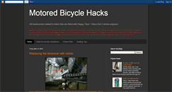 Desktop Screenshot of motoredbicyclehacks.blogspot.com