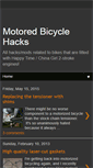 Mobile Screenshot of motoredbicyclehacks.blogspot.com