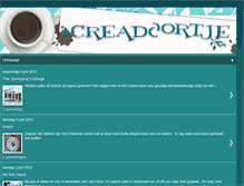 Tablet Screenshot of creadoortje.blogspot.com