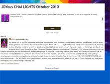 Tablet Screenshot of joyous-chai-lights-oct2010.blogspot.com