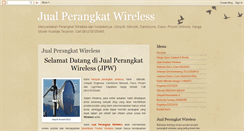 Desktop Screenshot of jualperangkatwireless.blogspot.com