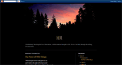 Desktop Screenshot of huckleberrymockingbird.blogspot.com
