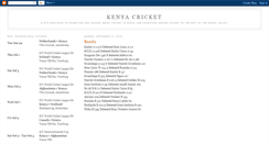 Desktop Screenshot of kenyacricket.blogspot.com