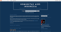 Desktop Screenshot of aidsindonesia.blogspot.com