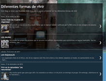 Tablet Screenshot of diferentesformasdevivir.blogspot.com