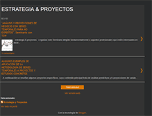 Tablet Screenshot of estrategiayproyectos.blogspot.com