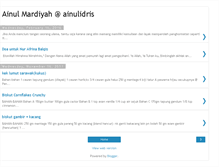 Tablet Screenshot of ainulidris.blogspot.com