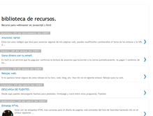 Tablet Screenshot of bibliorecurs.blogspot.com