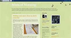 Desktop Screenshot of mistsofmorning.blogspot.com