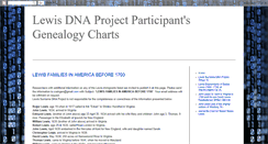 Desktop Screenshot of lewis-genealogy-charts.blogspot.com