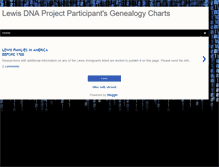 Tablet Screenshot of lewis-genealogy-charts.blogspot.com