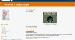 Desktop Screenshot of amandasblogescape.blogspot.com