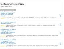 Tablet Screenshot of finestlogitechwirelessmousereviews.blogspot.com