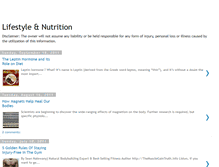 Tablet Screenshot of lifestyleandnutrition.blogspot.com