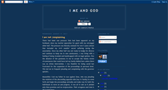 Desktop Screenshot of imeandgod.blogspot.com