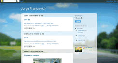 Desktop Screenshot of jorgefranicevich.blogspot.com