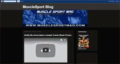 Desktop Screenshot of musclesportblog.blogspot.com