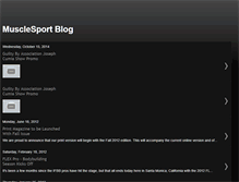 Tablet Screenshot of musclesportblog.blogspot.com