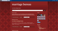 Desktop Screenshot of marriagebureau.blogspot.com