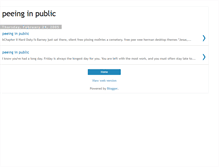 Tablet Screenshot of peeing-in-public.blogspot.com
