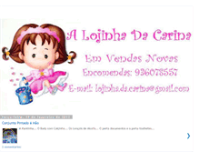 Tablet Screenshot of lojinha-da-carina.blogspot.com