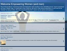 Tablet Screenshot of myempoweringwomen.blogspot.com