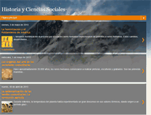 Tablet Screenshot of blogdehistoriaysociales.blogspot.com