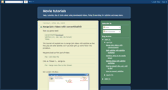 Desktop Screenshot of movietutorials.blogspot.com