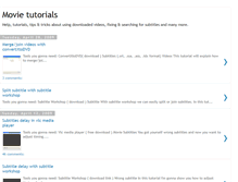 Tablet Screenshot of movietutorials.blogspot.com