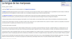 Desktop Screenshot of lenguamariposas.blogspot.com