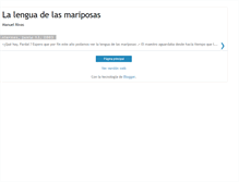 Tablet Screenshot of lenguamariposas.blogspot.com
