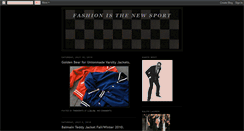 Desktop Screenshot of fashionisthenewsport.blogspot.com