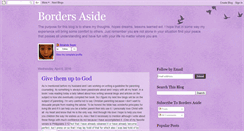 Desktop Screenshot of bordersaside.blogspot.com