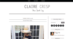 Desktop Screenshot of claire-crisp.blogspot.com