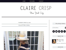 Tablet Screenshot of claire-crisp.blogspot.com