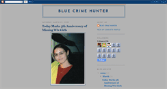 Desktop Screenshot of bluecrimehunter.blogspot.com