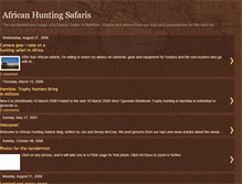 Tablet Screenshot of african-hunting-safaris.blogspot.com