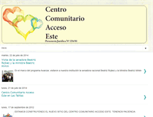 Tablet Screenshot of centrocomunitarioaccesoeste.blogspot.com
