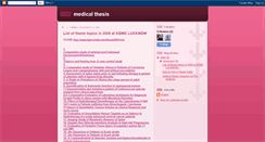 Desktop Screenshot of medical-thesis.blogspot.com