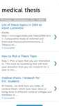 Mobile Screenshot of medical-thesis.blogspot.com
