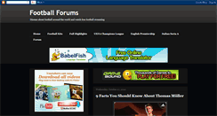 Desktop Screenshot of football-forums.blogspot.com