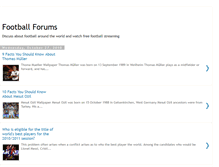 Tablet Screenshot of football-forums.blogspot.com