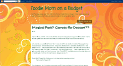 Desktop Screenshot of budgetfoodiemom.blogspot.com