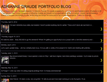 Tablet Screenshot of adriannedraude.blogspot.com