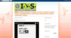 Desktop Screenshot of ivs2009.blogspot.com