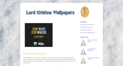 Desktop Screenshot of lordkrishna-site.blogspot.com