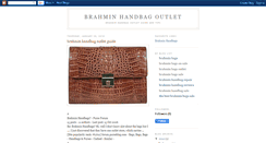 Desktop Screenshot of brahminhandbagoutlet.blogspot.com