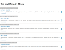Tablet Screenshot of monaandtedinafrica.blogspot.com