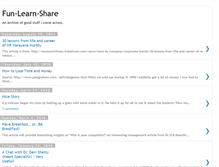 Tablet Screenshot of fun-learn-share.blogspot.com