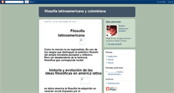 Desktop Screenshot of filosofiacolombiana.blogspot.com